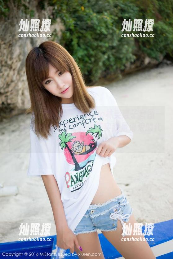 MiStar魅妍社 - Mieko林美惠子套图——你以为我在秀身材，其实我是海浪的代言人，别过来！